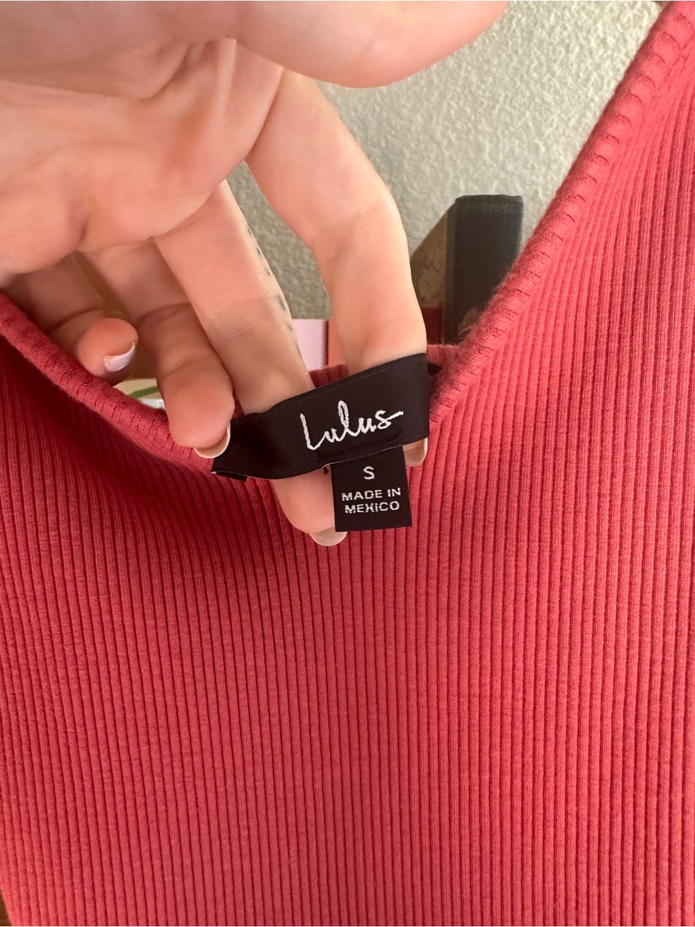 Lulus Pink Ribbed Bodysuit - Picture 5 of 5